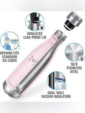 Pink 750 mL Water Bottles